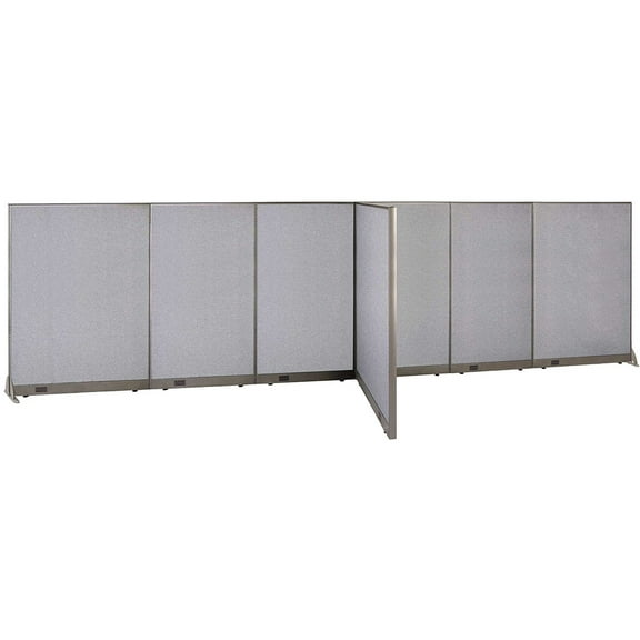 GOF T-shaped Freestanding Partition (48”D x 240”W x 72”H) Office Room Divider, Privacy Screen, Workstation Cubicle