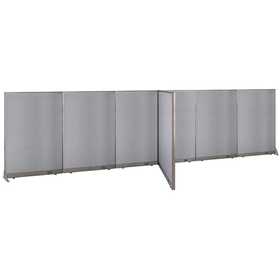 GOF T-shaped Freestanding Partition (48”D x 264”W x 72”H) Office Room Divider, Privacy Screen, Workstation Cubicle