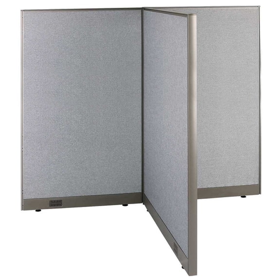 GOF T-shaped Freestanding Partition (48”D x 72”W x 72”H) Office Room Divider, Privacy Screen, Workstation Cubicle
