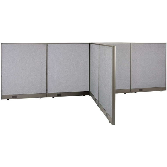 GOF T-shaped Freestanding Partition (60”D x 144”W x 48”H) Office Room Divider, Privacy Screen, Workstation Cubicle