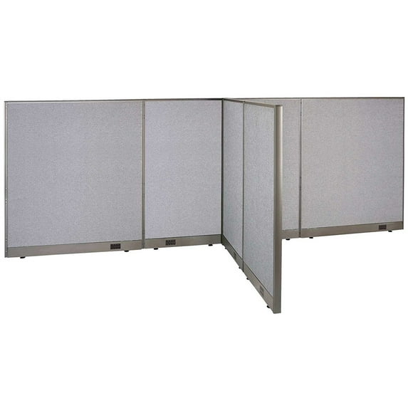 GOF T-shaped Freestanding Partition (60”D x 156”W x 60”H) Office Room Divider, Privacy Screen, Workstation Cubicle