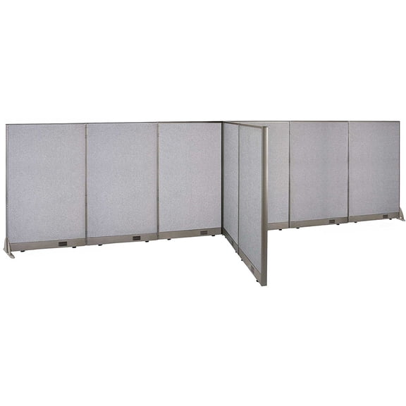 GOF T-shaped Freestanding Partition (60”D x 180”W x 60”H) Office Room Divider, Privacy Screen, Workstation Cubicle