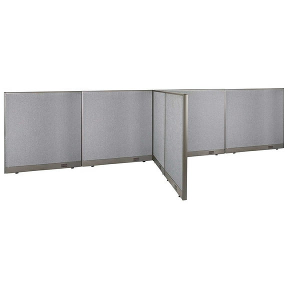 GOF T-shaped Freestanding Partition (60”D x 192”W x 48”H) Office Room Divider, Privacy Screen, Workstation Cubicle