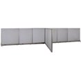 thumbnail image 1 of GOF T-shaped Freestanding Partition (60”D x 240”W x 48”H) Office Room Divider, Privacy Screen, Workstation Cubicle, 1 of 11