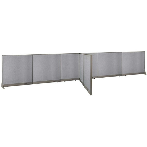 GOF T-shaped Freestanding Partition (60”D x 252”W x 48”H) Office Room Divider, Privacy Screen, Workstation Cubicle