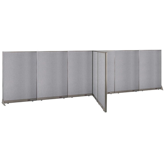 GOF T-shaped Freestanding Partition (60”D x 264”W x 72”H) Office Room Divider, Privacy Screen, Workstation Cubicle