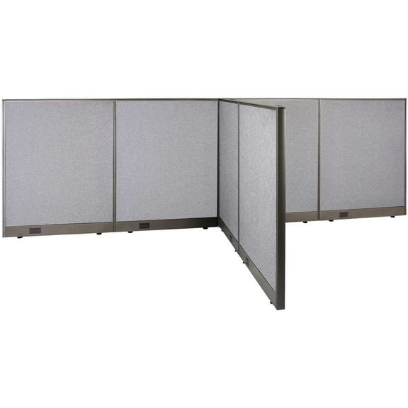 GOF T-shaped Freestanding Partition (66”D x 144”W x 48”H) Office Room Divider, Privacy Screen, Workstation Cubicle