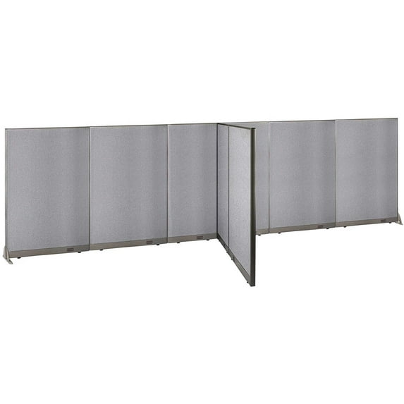 GOF T-shaped Freestanding Partition (66”D x 252”W x 72”H) Office Room Divider, Privacy Screen, Workstation Cubicle