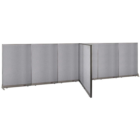 GOF T-shaped Freestanding Partition (66”D x 264”W x 72”H) Office Room Divider, Privacy Screen, Workstation Cubicle