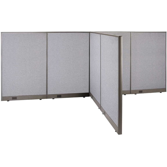 GOF T-shaped Freestanding Partition (72”D x 144”W x 60”H) Office Room Divider, Privacy Screen, Workstation Cubicle