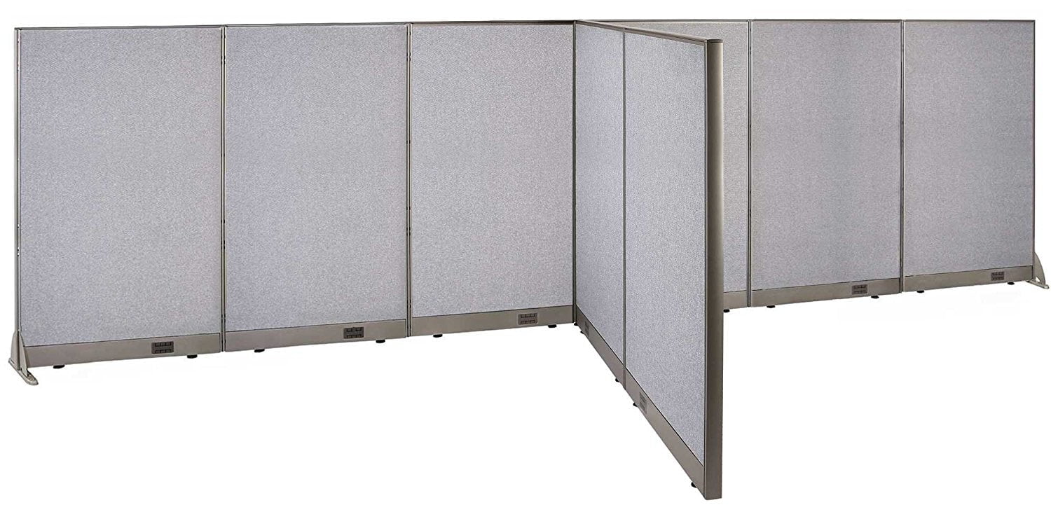 GOF T-shaped Freestanding Partition (72”D x 180”W x 60”H) Office Room ...