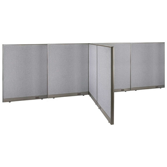 GOF T-shaped Freestanding Partition (72”D x 192”W x 60”H) Office Room Divider, Privacy Screen, Workstation Cubicle