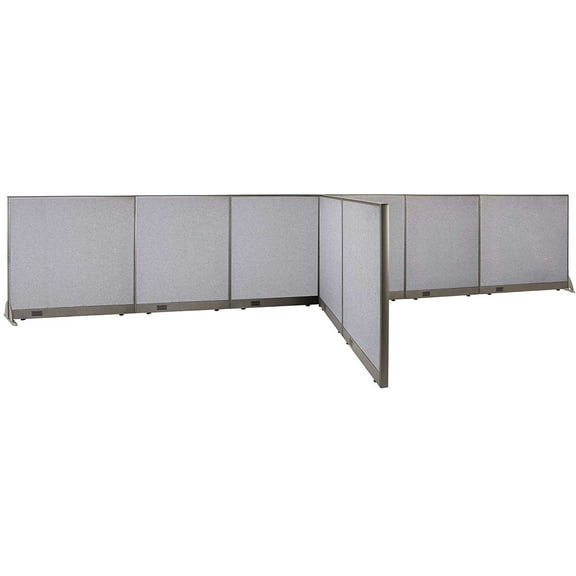 GOF T-shaped Freestanding Partition (72”D x 240”W x 48”H) Office Room Divider, Privacy Screen, Workstation Cubicle