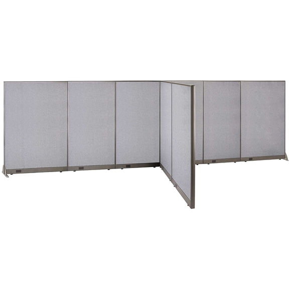 GOF T-shaped Freestanding Partition (72”D x 240”W x 72”H) Office Room Divider, Privacy Screen, Workstation Cubicle