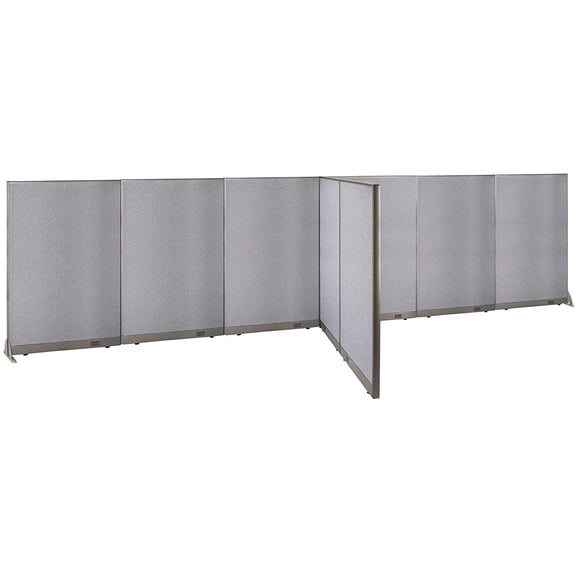 GOF T-shaped Freestanding Partition (72”D x 288”W x 72”H) Office Room Divider, Privacy Screen, Workstation Cubicle