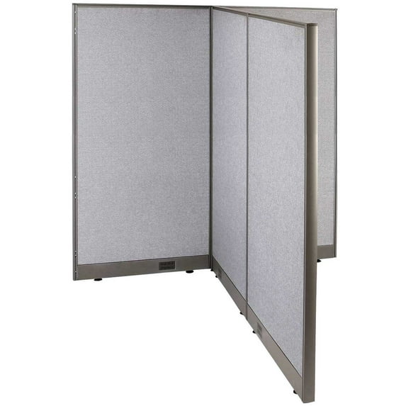 GOF T-shaped Freestanding Partition (72”D x 60”W x 72”H) Office Room ...