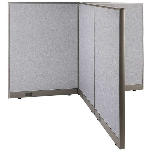 GOF T-shaped Freestanding Partition (72”D x 72”W x 60”H) Office Room Divider, Privacy Screen, Workstation Cubicle