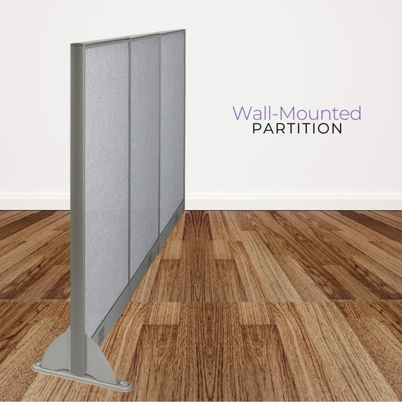 GOF Wall Mounted Office Partition, Privacy Screen, Room Divider (120"W x 60"H)