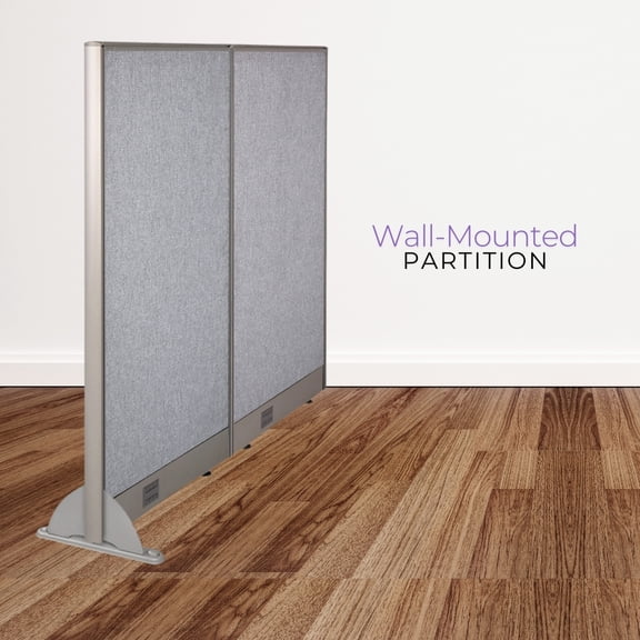 GOF Wall Mounted Office Partition, Privacy Screen, Room Divider (66”W x 48”H)