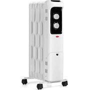GOFLAME 1500W Oil Filled Radiator Heater, Electric Space Heater with 3 Heating Modes, Adjustable Thermostat, Tip-Over & Overheat Protection, Powerful Oil Heater for Home and Office