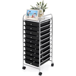Utility Cart with 4 Drawers,Rolling Storage Cart with Drawers ...