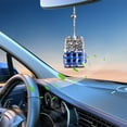 thumbnail image 1 of GOFLIC Diamond Shaped Car Perfume Bottle Pendant – Hanging Rearview Mirror Air Freshener – Empty Refillable Scent Diffuser for Car, Home, Wardrobe, Closet Odor Control, 1 of 7