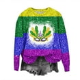 mardi gras pullover
