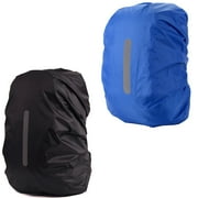 GOGHOST 2 Pack Waterproof Rain Cover for Backpack, Backpack Rain Cover with Reflective Strip，Rucksack Rain Cover for Bicycling/Hiking