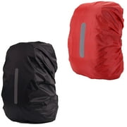 GOGHOST 2 Pack Waterproof Rain Cover for Backpack, Backpack Rain Cover with Reflective Strip，Rucksack Rain Cover for Bicycling/Hiking