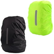 GOGHOST 2 Pack Waterproof Rain Cover for Backpack, Backpack Rain Cover with Reflective Strip，Rucksack Rain Cover for Bicycling/Hiking
