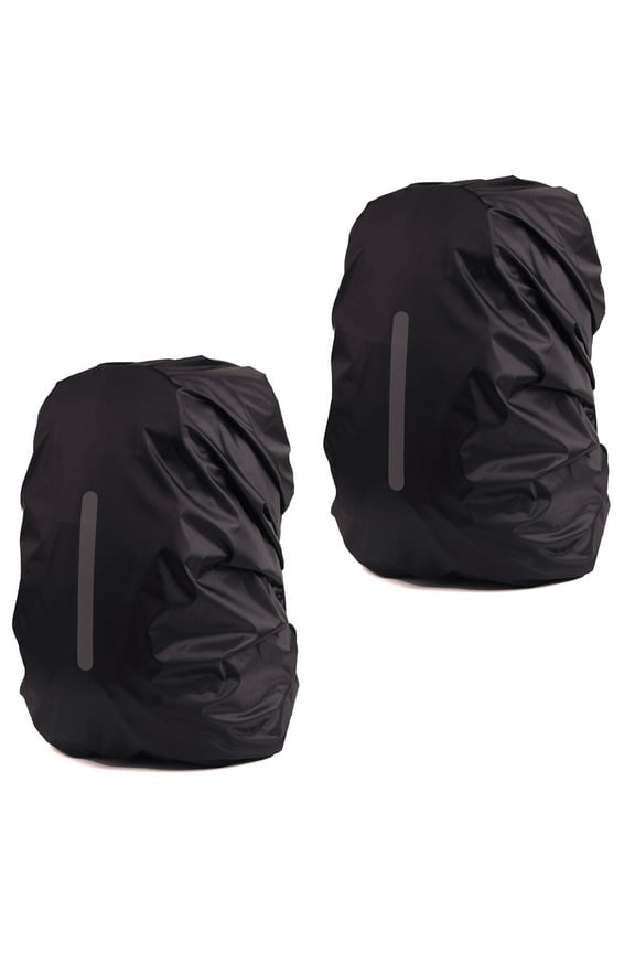 2 Pack Waterproof Rain Cover for Backpack, Backpack Rain Cover with Reflective Strip,Rucksack Rain Cover for Bicycling/Hiking