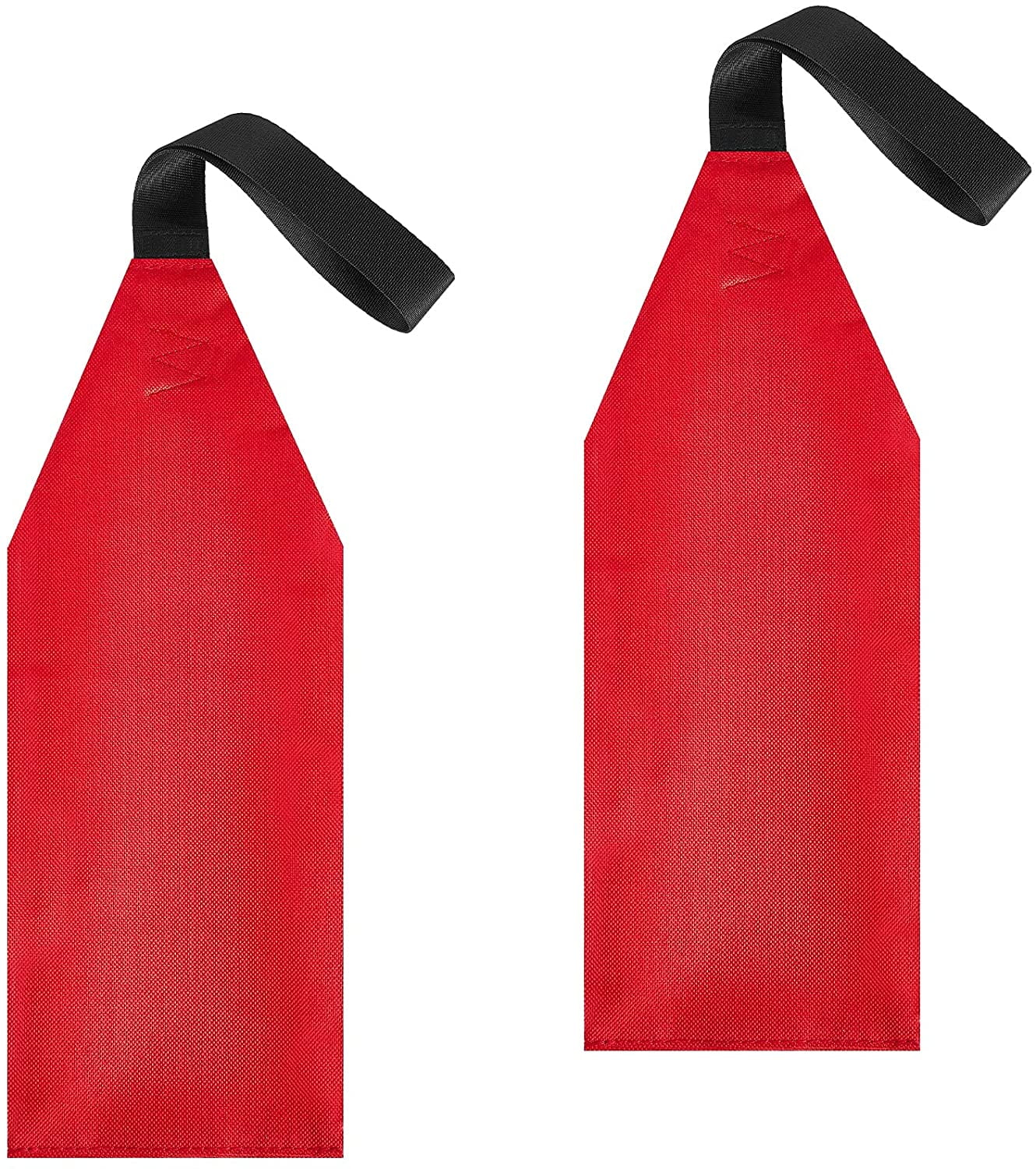 GOGHOST 2pcs Kayak Tow Flag Oxford Fabric Red Safety Flag,Red