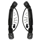GOGHOST Black Easy Installation Rubber Nylon Boat Side Mount Carry Handle with J Hooks 2 Count