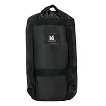 GOGHOST Compression Sack for Sleeping Bag Accessories,12L/24L/45L Lightweight Stuff Sack Great for Backpacking, Hiking and Camping,210T Tear Resistant Polyester,Black,12L