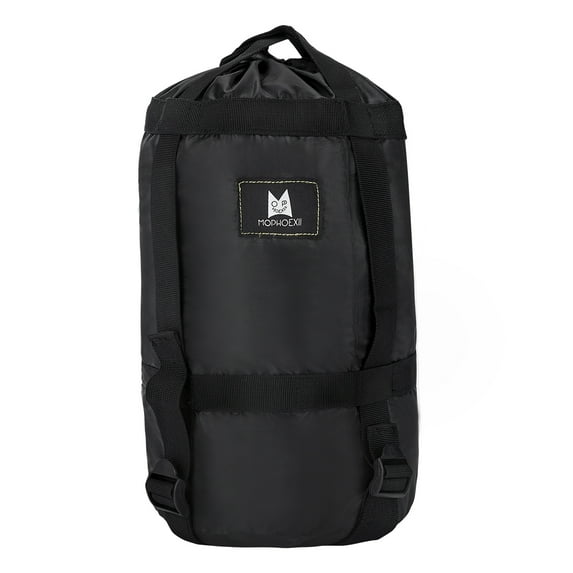 GOGHOST Compression Sack for Sleeping Bag Accessories,12L/24L/45L Lightweight Stuff Sack Great for Backpacking, Hiking and Camping,210T Tear Resistant Polyester,Black,12L