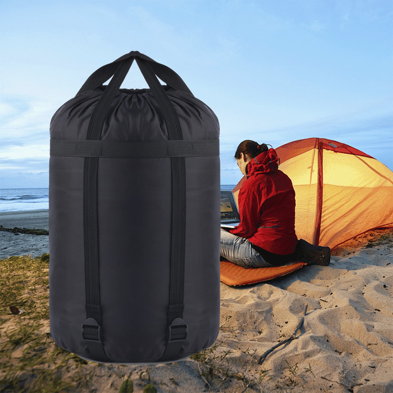 GOGHOST Compression Stuff Sack for Sleeping Bag Accessories,210T Tear