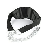GOGHOST Dip Belt with Chain for Weightlifting, Pullups, Powerlifting, Crossfit, and Bodybuilding Workouts, Long Heavy Duty Steel, Comfortable Neoprene Waist Support