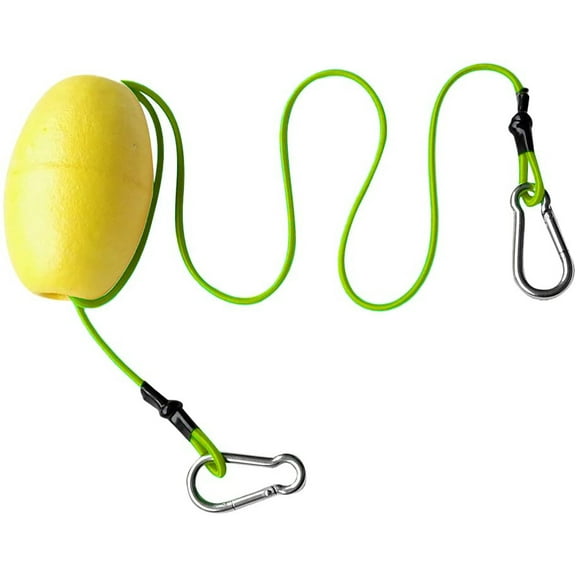 GOGHOST Kayak Tow Line with EVA Floating,Fishing Anchor Buoy float,70″ Marine Rope Yellow