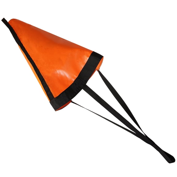GOGHOST Drift Sock for Boat,High Strength Polyester Fiber PVC Sea Anchor Orange 32in