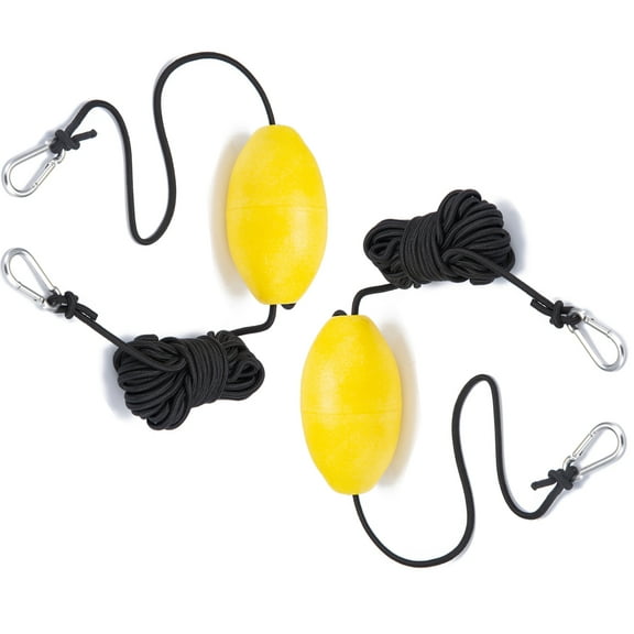 GOGHOST EVA Floating Yellow 3"x 5",30 feet Marine Rope High Visibility Anchor Marker Buoy-2 Pack