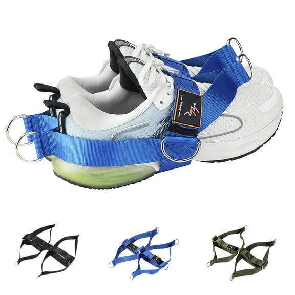 GOGHOST Foot Strap for Cable Machine,Workout Kickback Ankle Strap,Pair,Blue