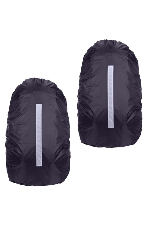 Waterproof 35 L Backpack Rain Cover with Reflective Strip, Black