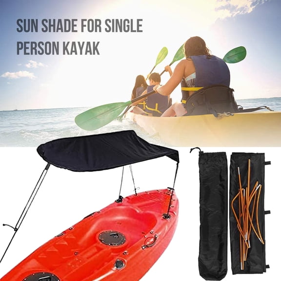 GOGHOST Kayak Sunshade,Kayak Canopy for Single Person Black