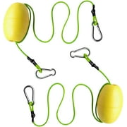 GOGHOST Kayak Tow Line with EVA Floating,Fishing Anchor Buoy float,70″ Marine Rope Yellow 2 Pack