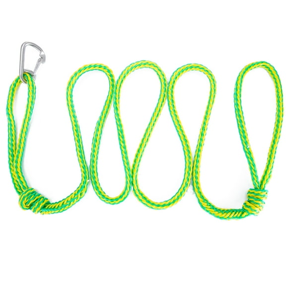 GOGHOST PWC Dock Lines - 1 Pack 1/2” x 8’ Length Premium Heavy Duty Braided Ropes with 12" Eyelet – 316 Stainless Steel Clip-Perfect for PWC, Jet Ski, Kayak, Pontoon & Small Boat Accessorie