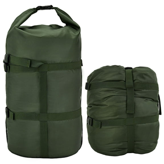 GOGHOST Portable compression stuff sack, Foldable Waterproof Oxford Fabric, Suitable for Camping, Travel and Home Storage，Green，45L