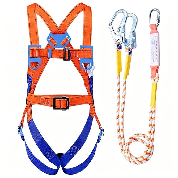 GOGHOST Safety Harness Fall Protection Kit: Full Body Safety Harness Tool Fall ProtectionRoof Harnesses for Caving, Rock Climbing
