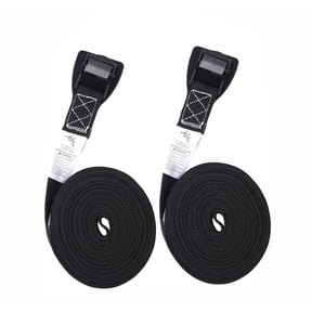 GOGHOST 12 ft x 1 in Cam Straps Tie Down,250lbs,Neoprene Pad,2 Pack,Black