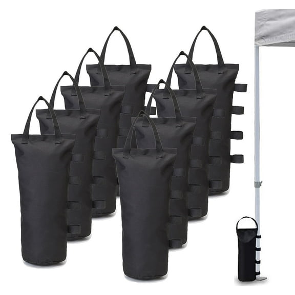 GOGHOST Weight Bags for Pop up Canopy,Canopy Weights Sandbags, Set of 8, Black