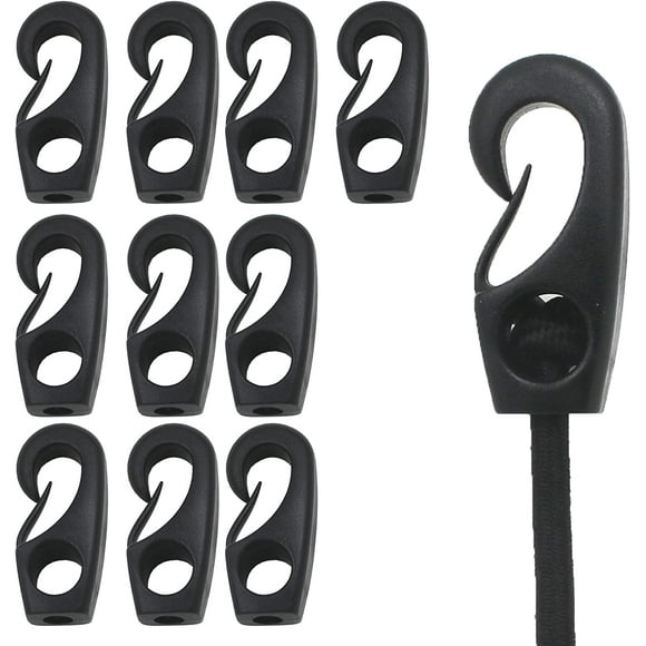 GOGHOST kayak Cord Hook Nylon Bungee Hook for Shock Cords 3/16″, 15/64″,1/4″, 9/32″ Bungee Shock Cords Rope